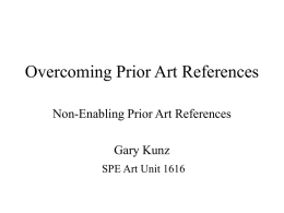 Overcoming Prior Art Rejections