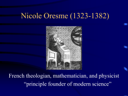 Nicole Oresme (1323