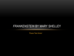 Frankenstein by Mary ShellEy