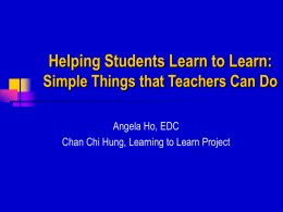 Helping students