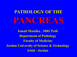 PATHOLOGY OF THE PANCREAS