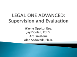LEGAL ONE ADVANCED Summit and Westfield School Districts