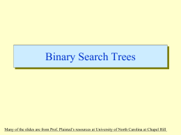 Binary Search Trees - Florida International University