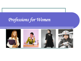 lesson 4 Professions for women