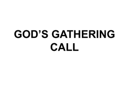 God's Gathering Call - Arkansas