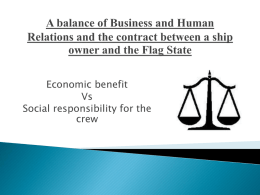 A balance of Business and Human Relations and the contract