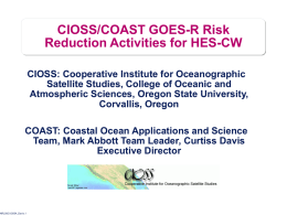 HRST Data Flow - Oregon State University