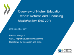 The OECD’s Programme on Institutional Management in Higher
