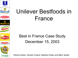 Unilever - BEST in FRANCE
