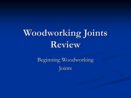 Common Woodworking Joints
