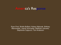 America’s Response - American University
