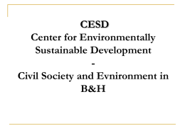Centar za okolišno održivi razvoj (COOR)
