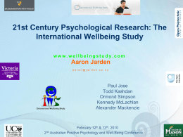 21st century psychological research - The