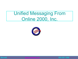 Unified Messaging from Online 2000, Inc