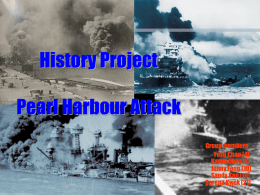 History Oral Presentation Pearl Harbour