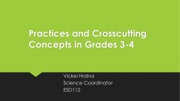 Practices and Crosscutting Concepts in Grades 3-4