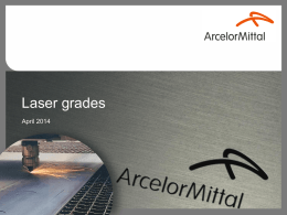 Laser grades - ArcelorMittal Europe