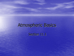 Atmospheric Basics - Clinton Public School District