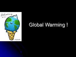 Global Warming - Fowler Elementary School District