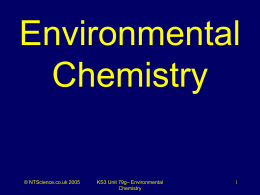 Environmental chemistry quiz