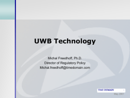 UWB Tutorial v2.0 - National Spectrum Management