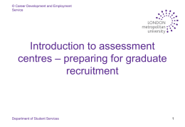 Introduction to Assessment Centres – Preparing For