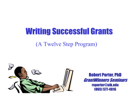 Writing Successful Grants - Florida State University