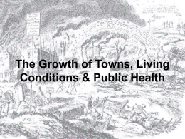 Public Health and the Growth of Towns