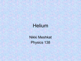 Helium - University of California, Berkeley