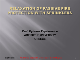 RELAXATION ON PASSIVE FIRE PROTECTION