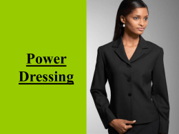 Power Dressing in India