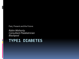 Type1 Diabetes - Blackpool Teaching Hospitals NHS