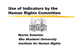 Non-discrimination under general human rights treaties