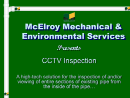 Sales Presentation - McElroy Plumbing & Heating, Inc Main Page