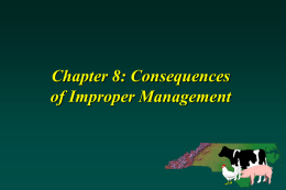Chapter 8 - Consequences of Improper Management