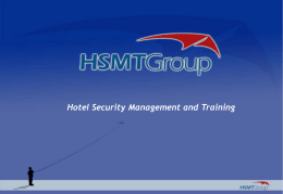 Hotel Security Management & Training