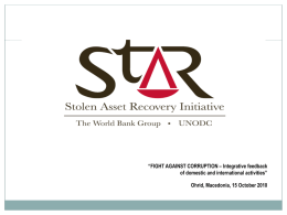 Return of Stolen Assets Reporting