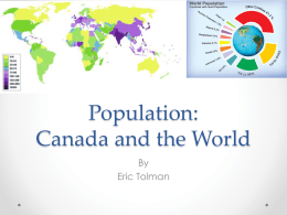 Population: Canada and the World