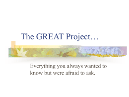 The GREAT Project… - Calhoun Community College