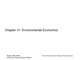 Chapter 31: Environmental Economics