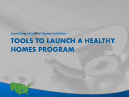 Launching a Healthy Homes Program