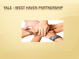 Yale –West Haven Partnership