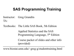 PubH 6420 Introduction to SAS Programming