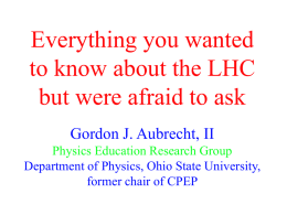 Contemporary Physics in your classroom Gordon J. Aubrecht