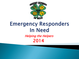 Emergency Responders In Need - University of Cincinnati