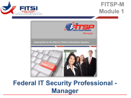 Federal IT Security Professional