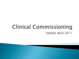 Clinical Commissioning