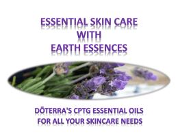 Saving Face with Earth Essences