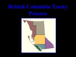 Treaties - University of British Columbia