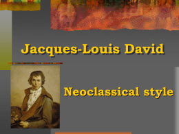 Jacques-Louis David, by Iuliana Beleva